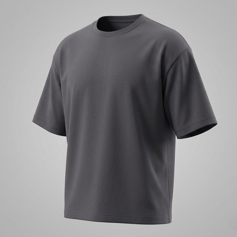 Camiseta Oversize | PIMA | GRIS PLOMO