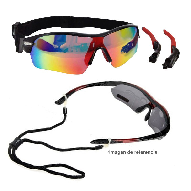 Kit Pro Gafas Deportivas MJ418 + 5 Lentes Intercambiables (Protección UV400)