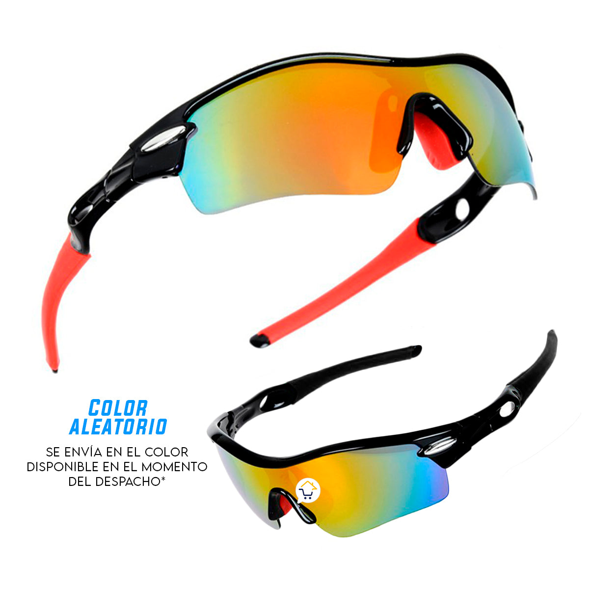 Kit Pro Gafas Deportivas MJ418 + 5 Lentes Intercambiables (Protección UV400)