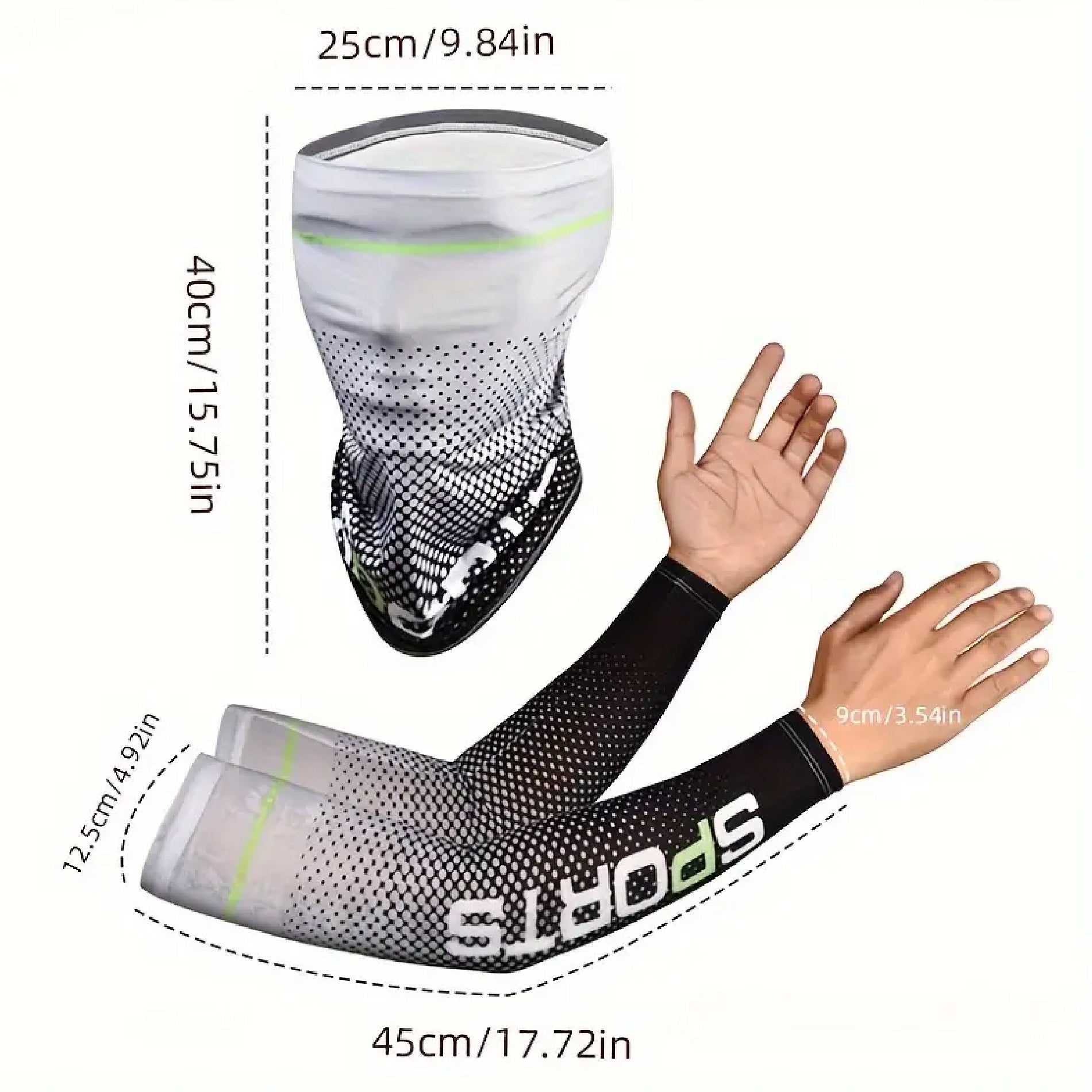 Mangas Deportivas + Bandana Protectora UV (Set Pro)