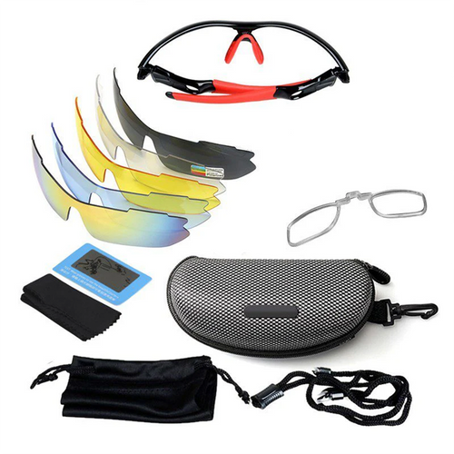Kit Pro Gafas Deportivas MJ418 + 5 Lentes Intercambiables (Protección UV400)