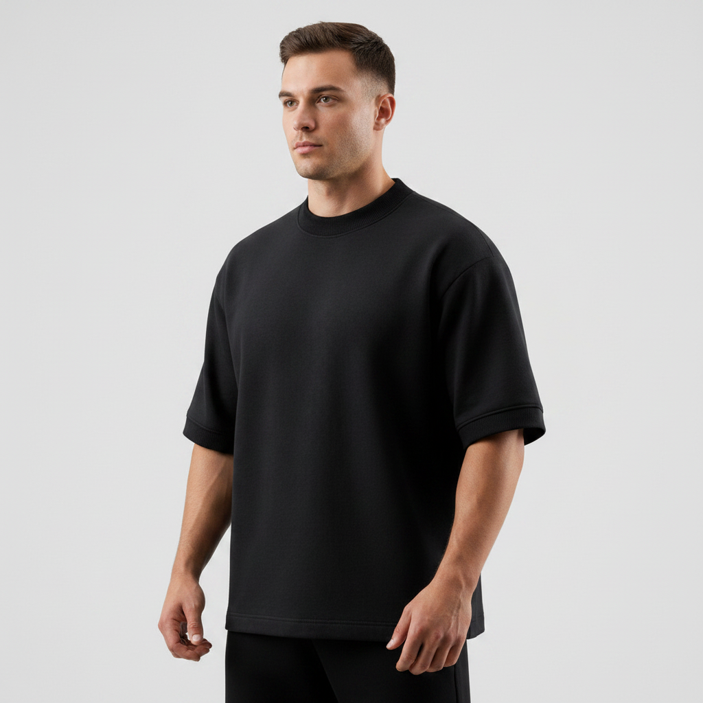 Camiseta Oversize | BURDA | NEGRO
