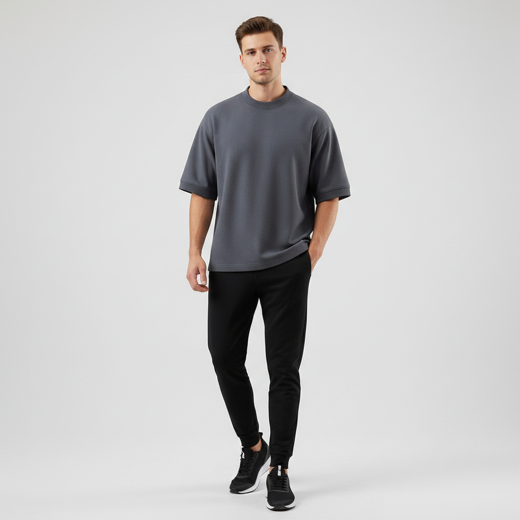 Camiseta Oversize | BURDA | GRIS PLOMO