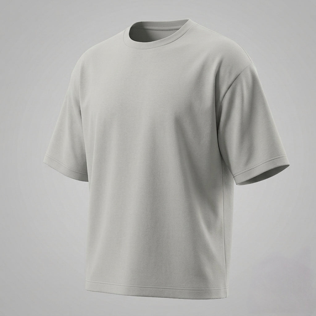 Camiseta Oversize | PIMA | GRIS CLARO