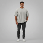Camiseta Oversize | PIMA | GRIS CLARO